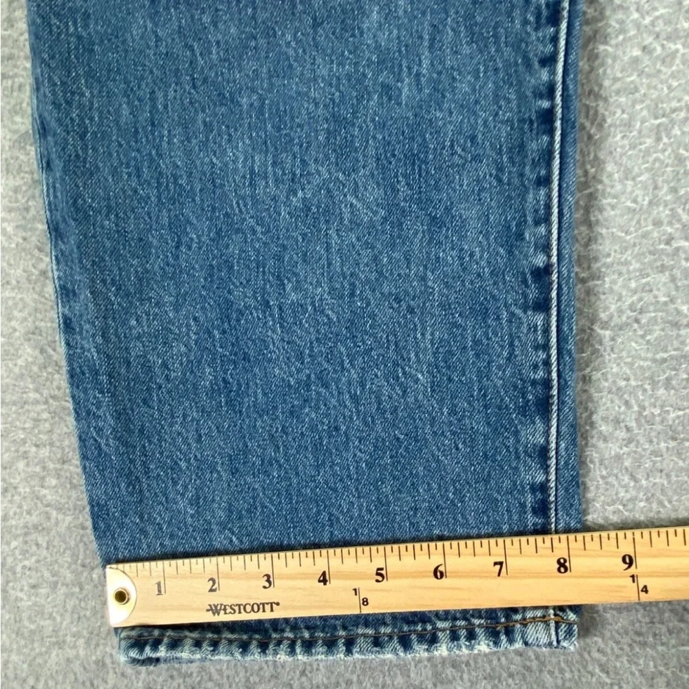 Madewell The Dad Jean 32 High Rise Med Wash Button Fly 100% Cotton Relaxed Fit - Picture 8 of 12